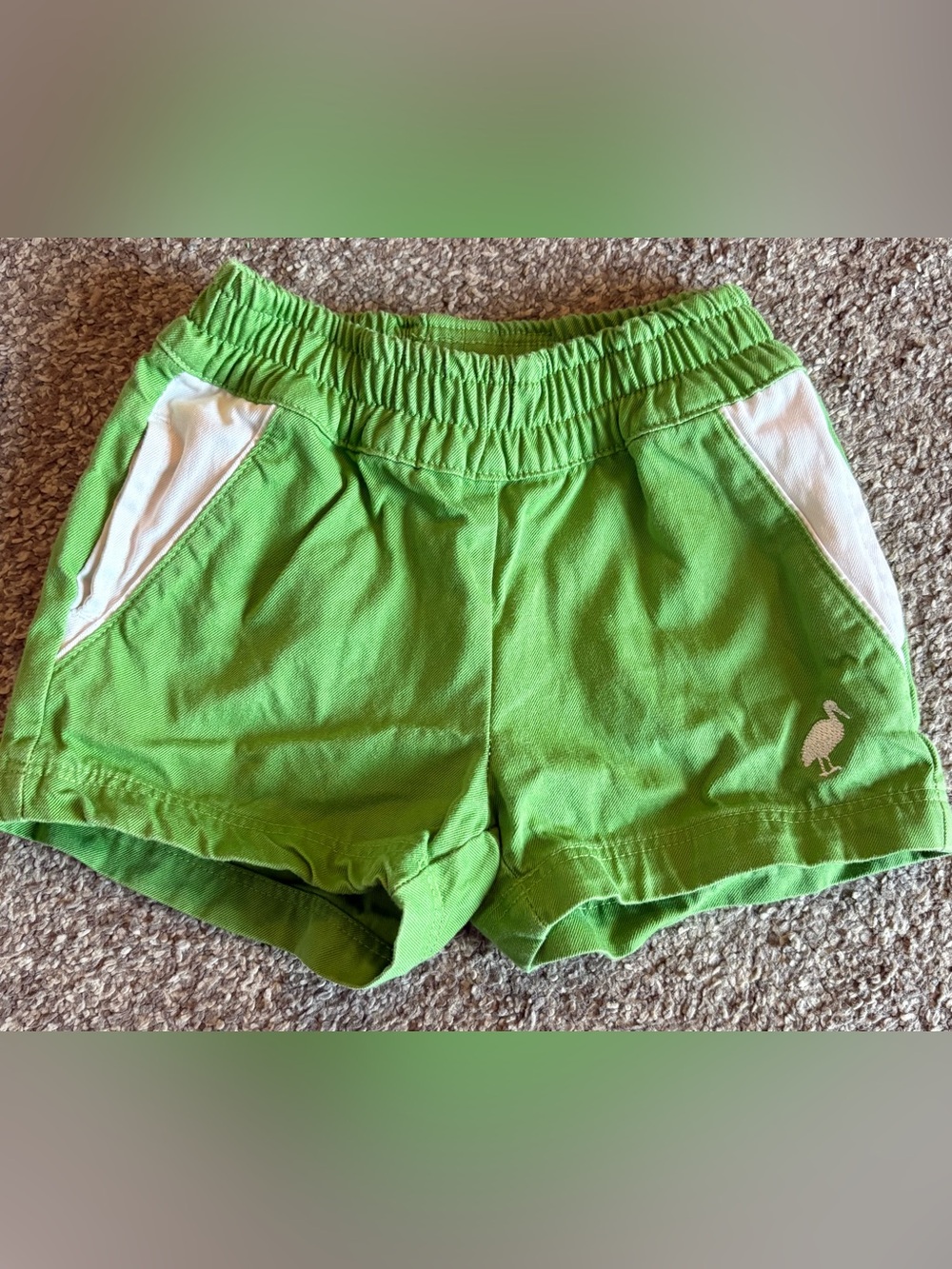 The Beaufort Bonnet Company Lime Green Shorts with White Panels